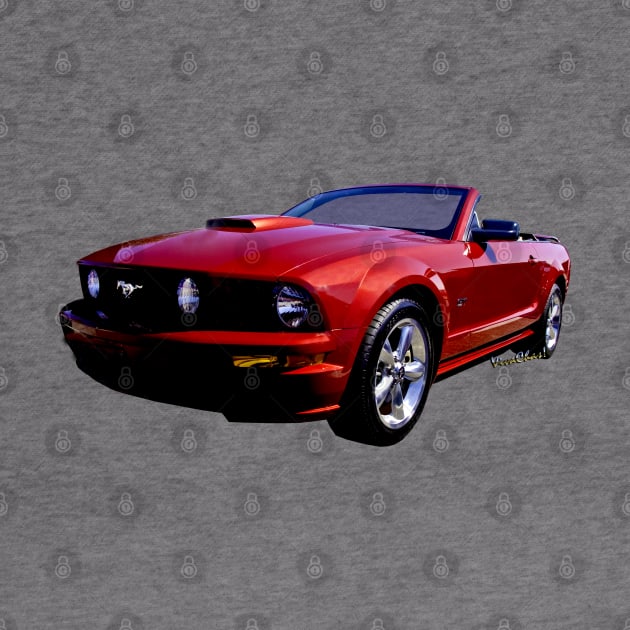 Red Mustang Convertible by vivachas